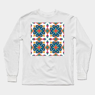 Background vintage flower. Seamless floral pattern. Abstract wallpaper. Texture royal vector. Fabric illustration. Long Sleeve T-Shirt